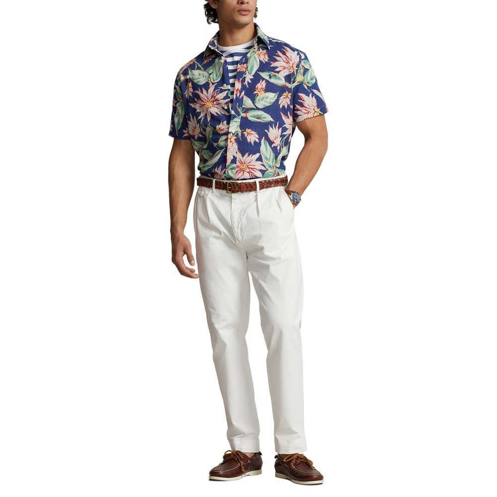 Polo Ralph Lauren Men's Shirt Sz 2XL Classic Fit FLoral Seersucker Shirt Multi - Picture 9 of 12